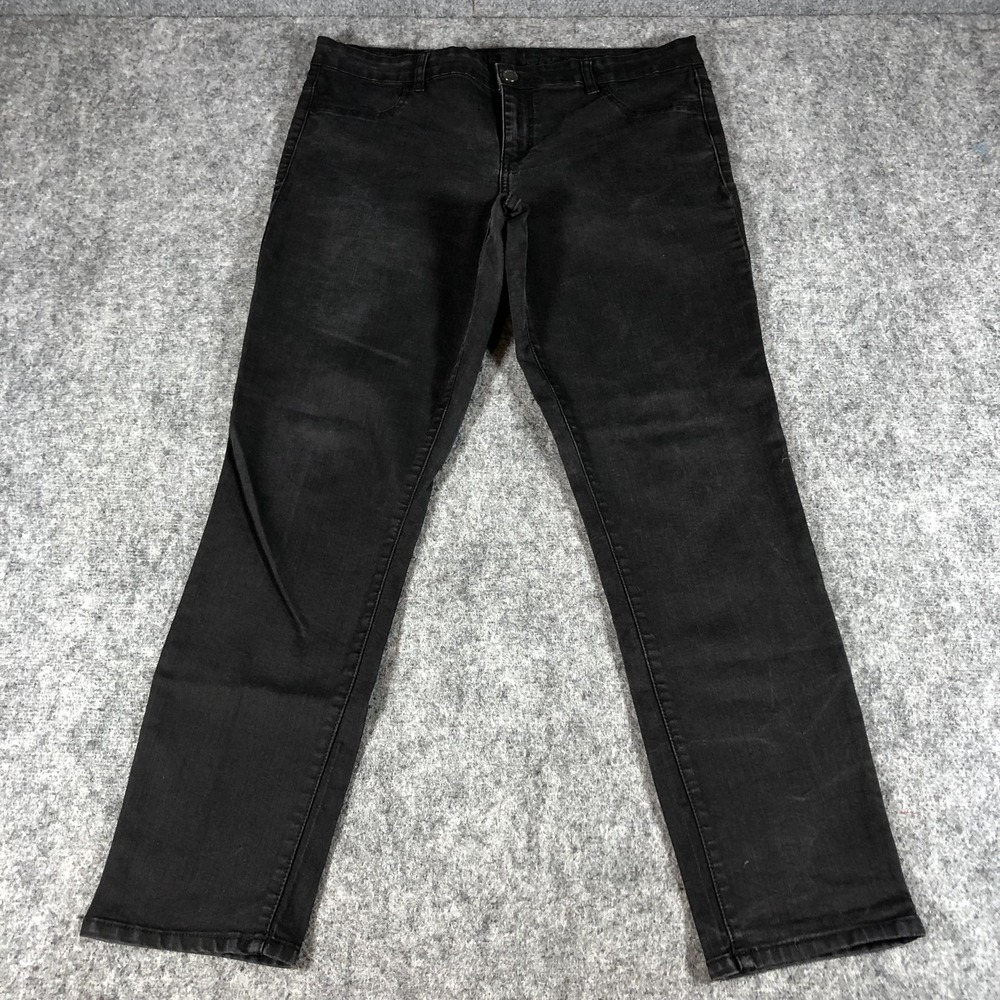Calvin Klein Jeans Jegging Pants Womens‎ 16 Black Skinny Stretch Denim